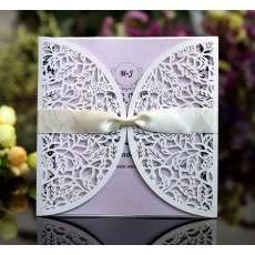 Square Invitation Card Laser Cut Paper Celebration Invitation Wedding Invites Reception Cards
